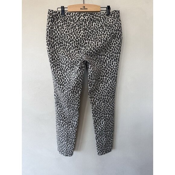 Rachel Zoe Pants Suit Blazer Top Shirt Set 8 10 Gray Black Polka Dot Trouser - Picture 6 of 7